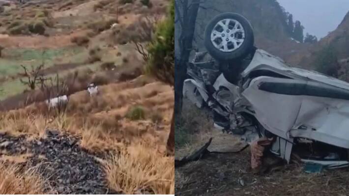 chakrata car accident uttarakhand tyuni chakrata massuri road crash death injured five vehicle falls into valley