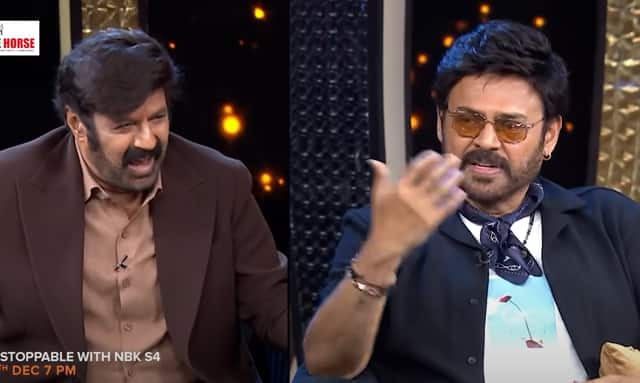 Venkatesh suresh babu emotional in Balakrishna show remembering his father Ramanaidu Unfulfilled desires arj