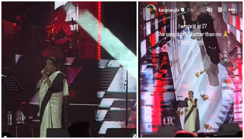 Asha Bhosle’s electrifying performance of Karan Aujla's 'Tauba Tauba' goes VIRAL [WATCH]