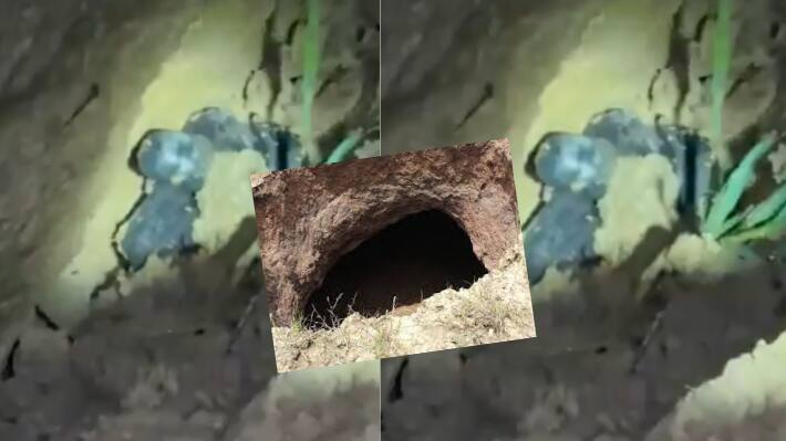  UP Ghaziabad shivling found in pit mubarikpur dasna masuri thana lightning miracle