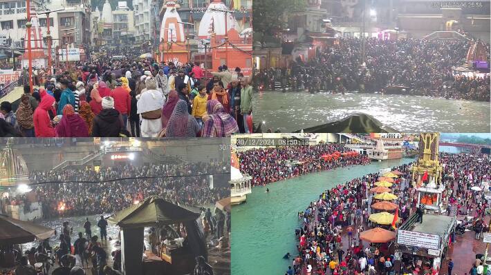   haridwar somvati amavasya ganga snan purnya pitron ki puja safety arrangements