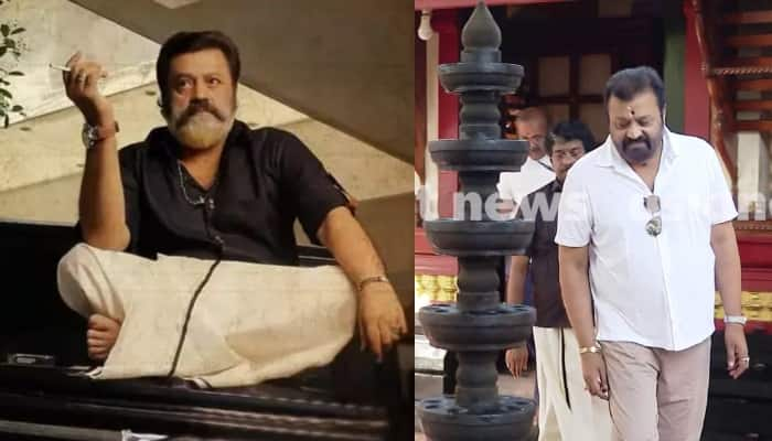 actor suresh gopi joined ottakomban movie location in trivandrum 