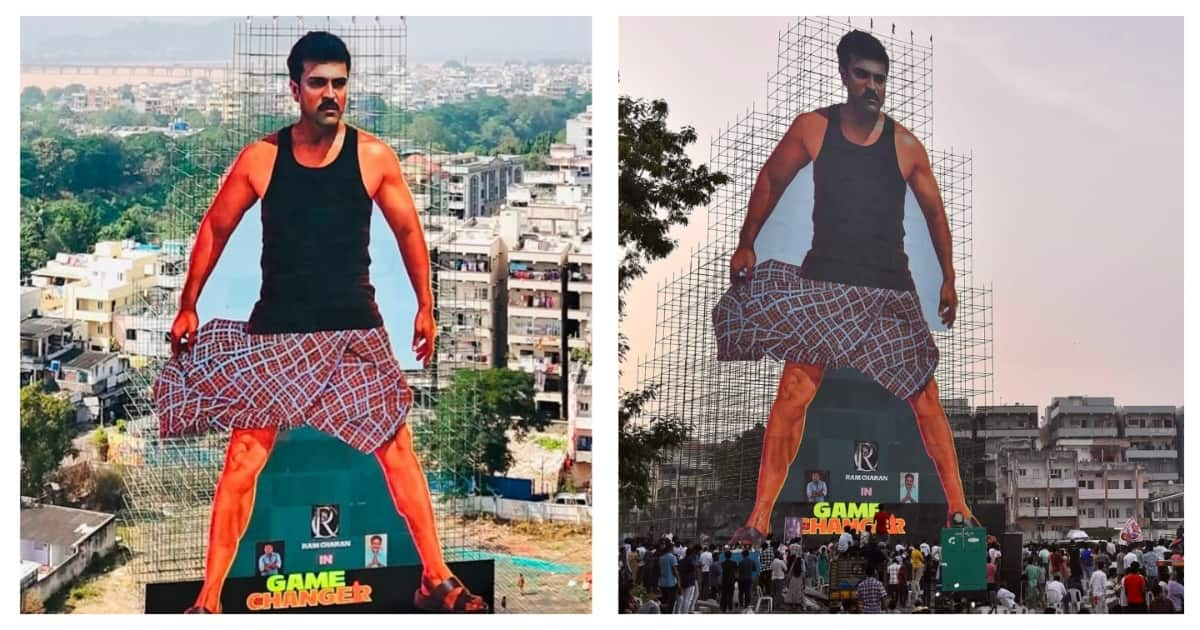 Ram Charan gets massive 256 foot cut-out ahead of Game Changer release