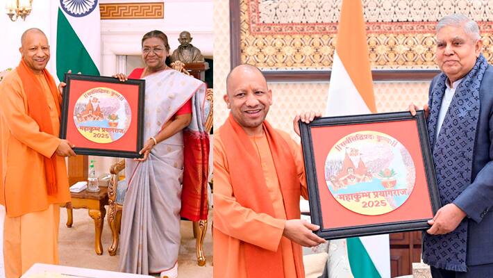 Yogi Adityanath invites President Droupadi Murmu and vice president Jagdeep Dhankhar for Prayagraj Mahakumbh 2025