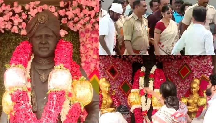 Actor Vishnuvardhan Death Anniversary Family members paid special pooja to the memorial mrq