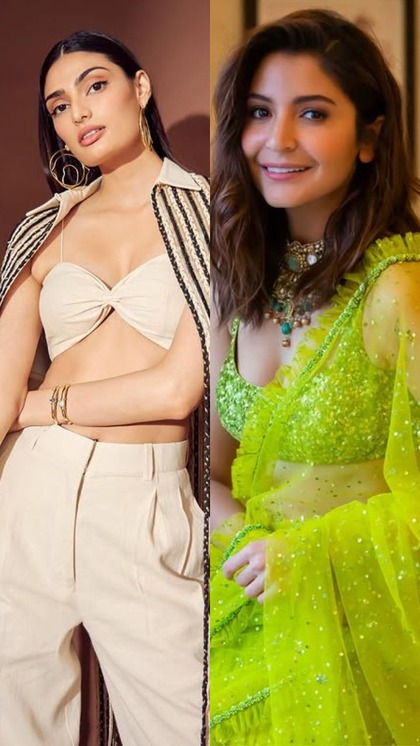 Anushka and Athiya at MCG