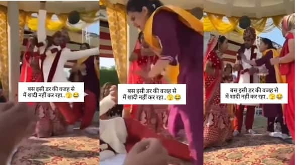 Ex Girlfriend Kicks Groom During Wedding Ceremony Video Goes Viral sat