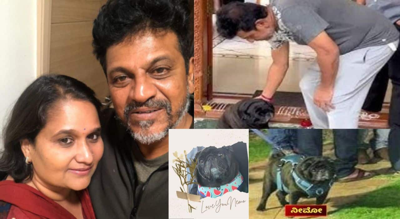 Shivaraj kumar wife Geetha Shivarajkumar posted an emotional note on pet dog Nemo Death san