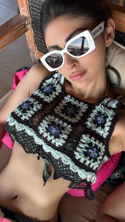 Mouni Roy celebrates New Year's in the Maldives.