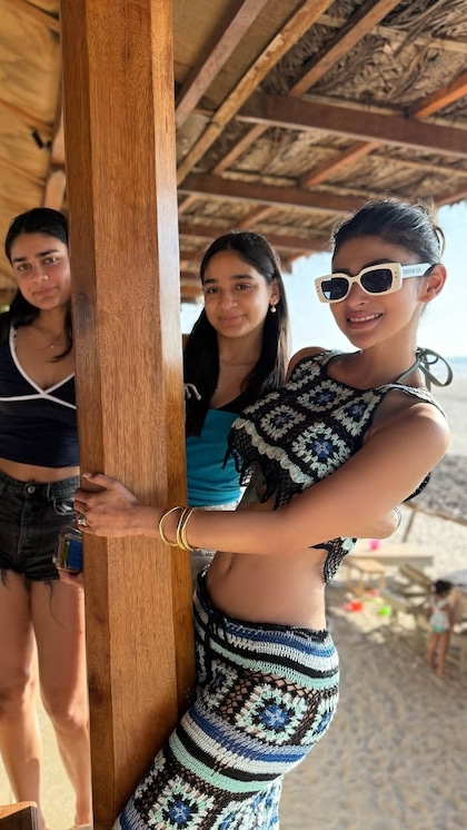 Mouni Roy flaunts her toned physique in a crop top.