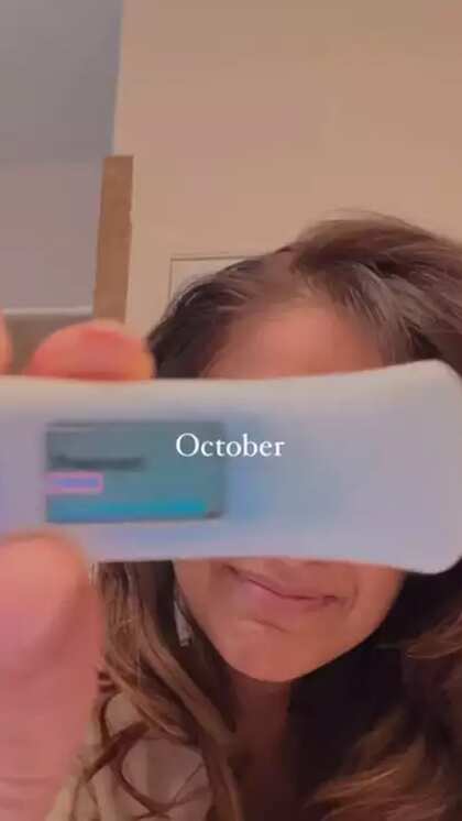 Ileana shows a pregnancy test kit