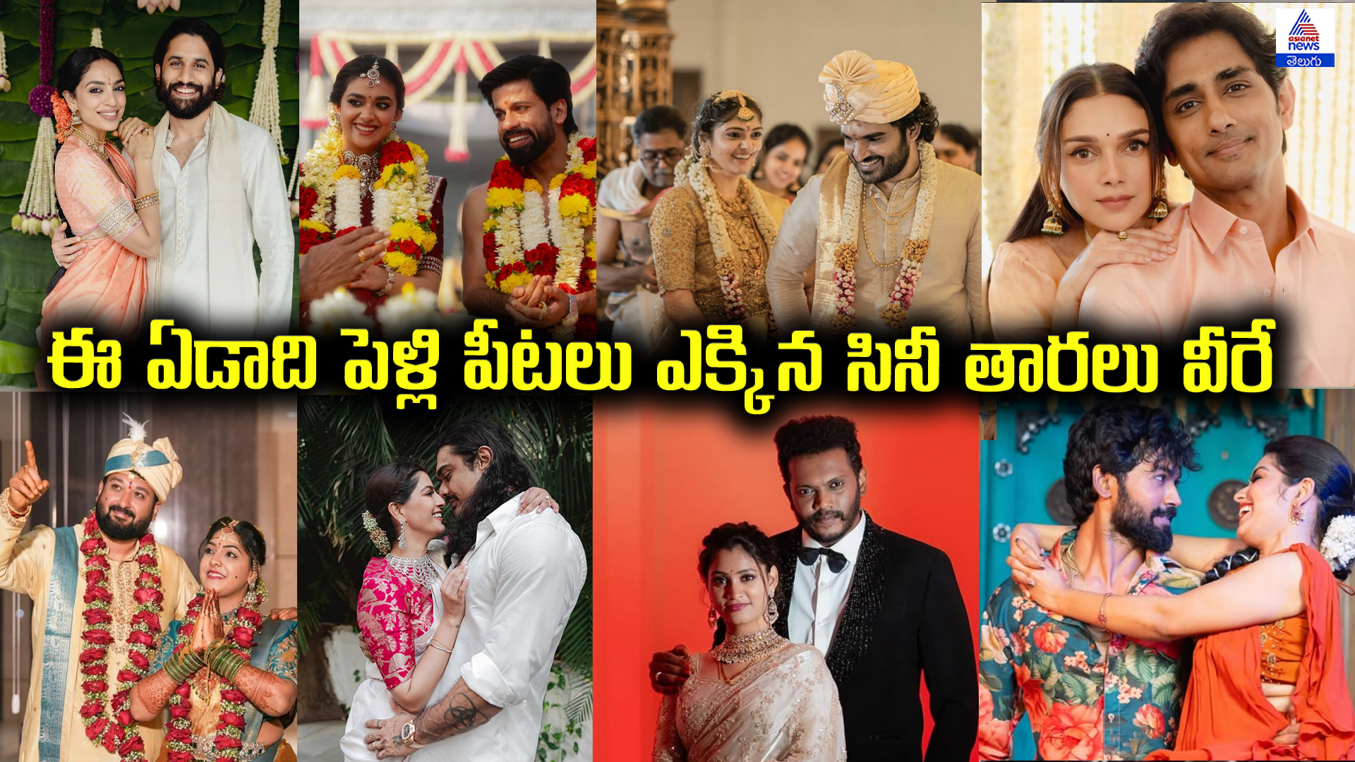  ఈ ఏడాది పెళ్లి పీటలు ఎక్కిన సినీ తారలు వీరే