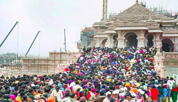 3 lakh Devotees Visited to Ayodhya Ram Mandir on the first day of the year 2025 grg 