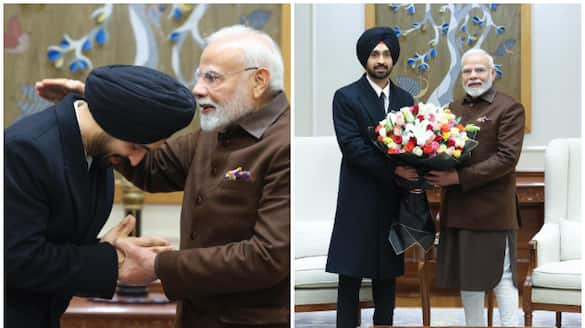 Diljit Dosanjh Meets PM Modi on New Years Day AKP