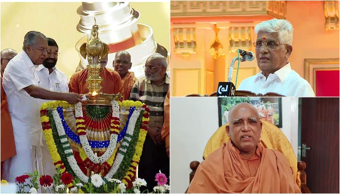 swami sachidananda against sukumaran nair on wearing shirt in temple controversy