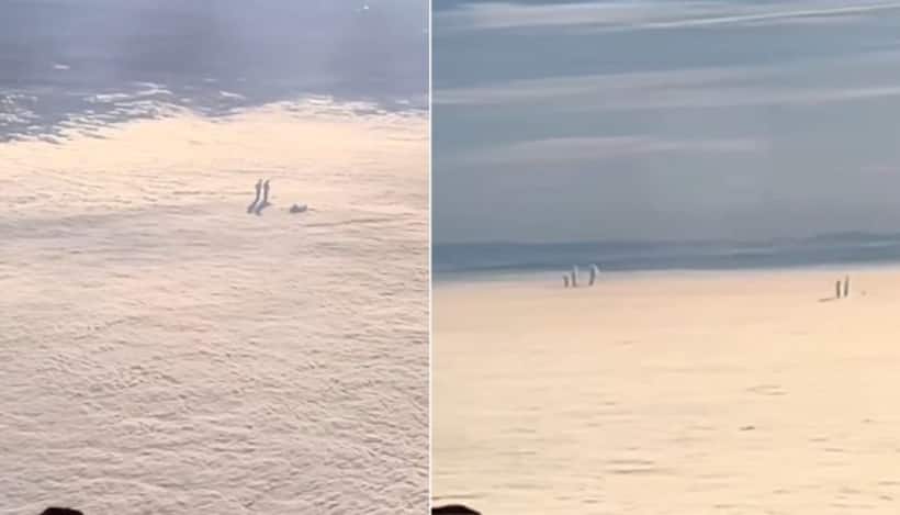 Aliens floating on cloud? Viral video of 'human-like' figures sparks debate on extraterrestrial life (WATCH)