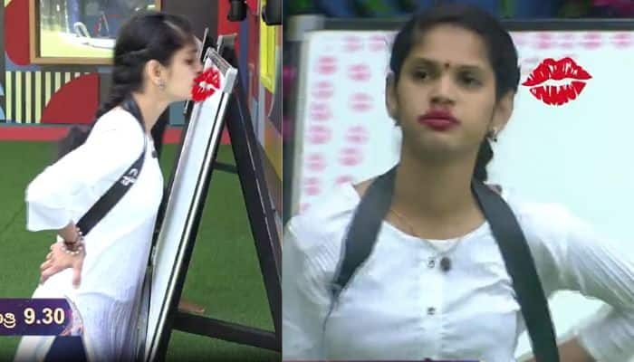 Chaitra Kundapura showered kisses in Bigg Boss house in family round task sat