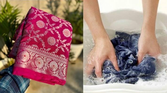 saree cleaning 