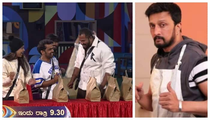 bigg boss kannada 11 kichcha sudeep sent own cooked food along with special message to contestants gow