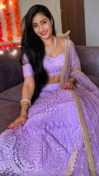 Try a Lavender Lehenga