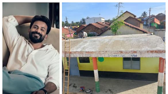 Sandalwood actor Dolly Dhananjaya reconstructs the school in his village srb