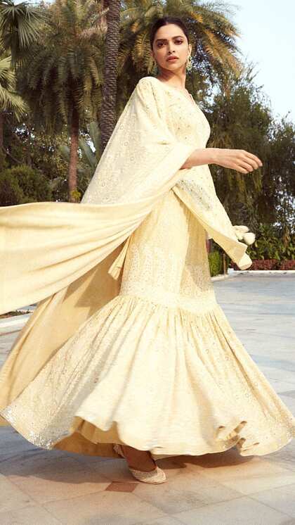 1. Straight Cut Sharara Suit Design