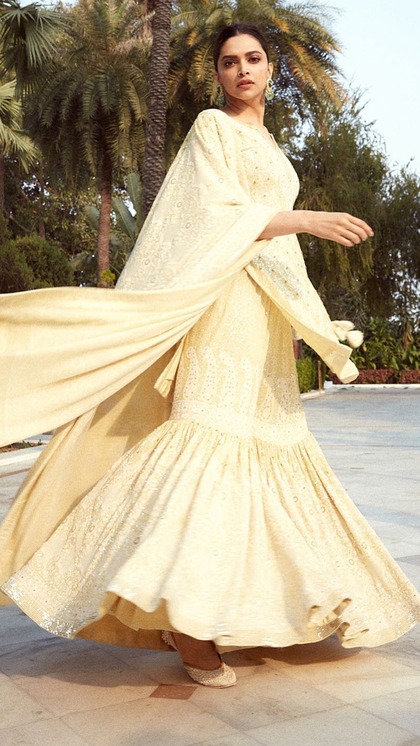 1. Straight Cut Sharara Suit Design