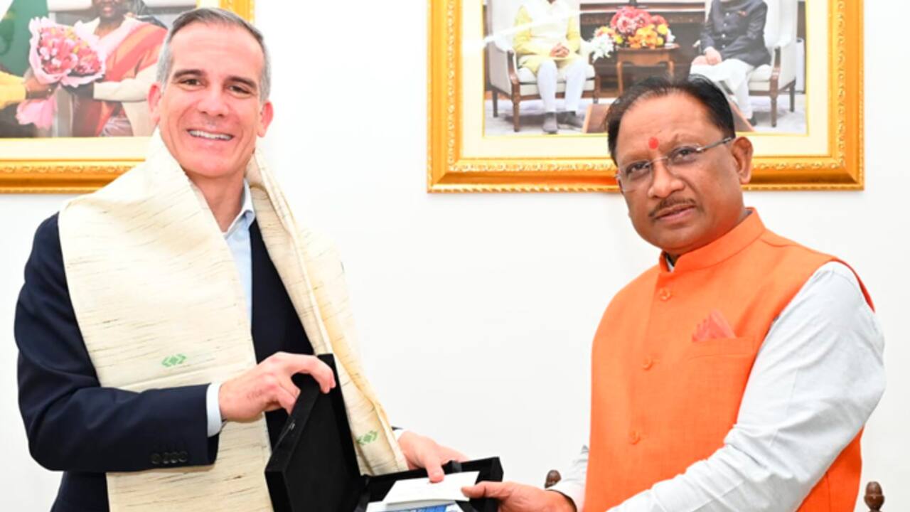 Vishnu Deo Sai meet US Ambassador Eric Garcetti