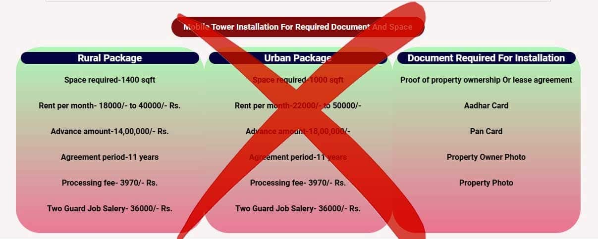 Be Alert That BSNL Tower Installation Website is fake Fact Check