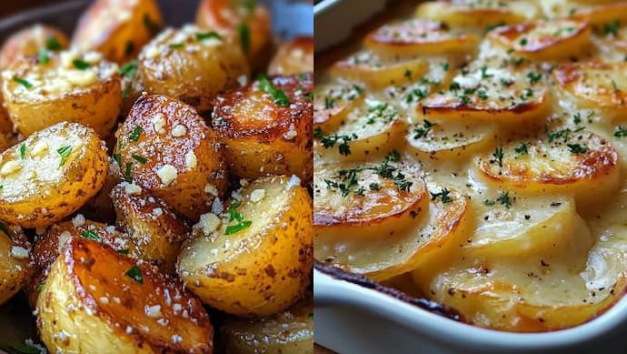 Roasted potatoes cheese recipe