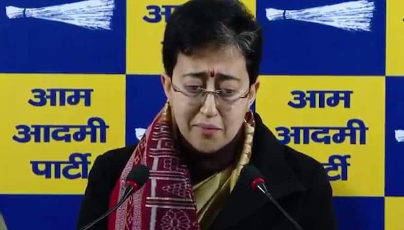 Delhi CM Atishi gets emotional responding to BJP leader Ramesh Bidhuri's 'changed her father' remark (WATCH)