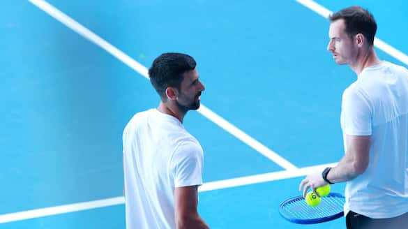 tennis Novak Djokovic begins training under 'coach' Andy Murray ahead of Australian Open 2025 (WATCH) hrd 