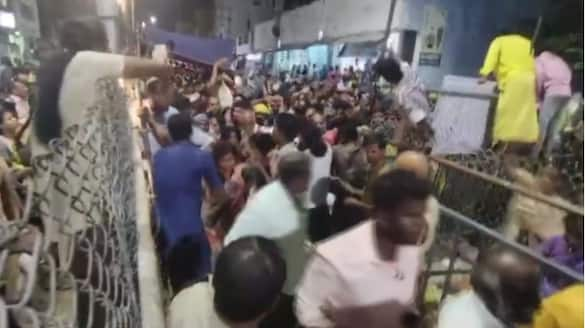 reason of Tirupati Stampede police tried to assist a woman feeling uneasiness and opened the gate partially