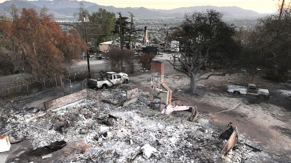 Los Angeles wildfires: Horrific drone footages reveal vast charred landscapes amid firefight (WATCH) snt