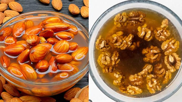 Soaked almonds Vs walnuts benefits for Morning