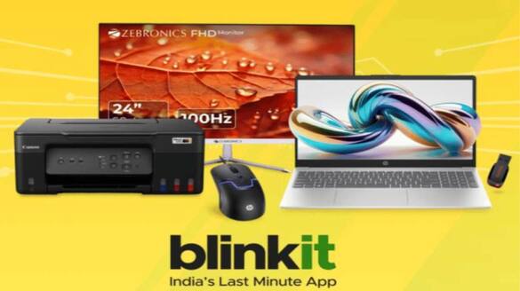  Blinkit introduced a service that delivers laptops within 10 minutes after ordering ray