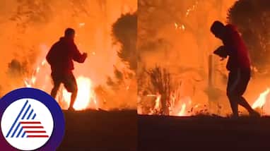 A video of a man rescuing a rabbit amid the raging wildfires in Los Angeles has gone viral A video of a man rescuing a rabbit amid the raging wildfires in Los Angeles has gone viral