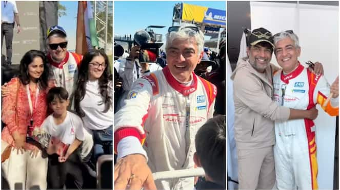 Celebration Video of Ajithkumar after his Dubai Car Race win gan