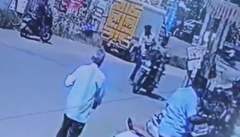 Tamil Nadu: Policeman slaps man for using mobile while crossing road in Coimbatore (WATCH)