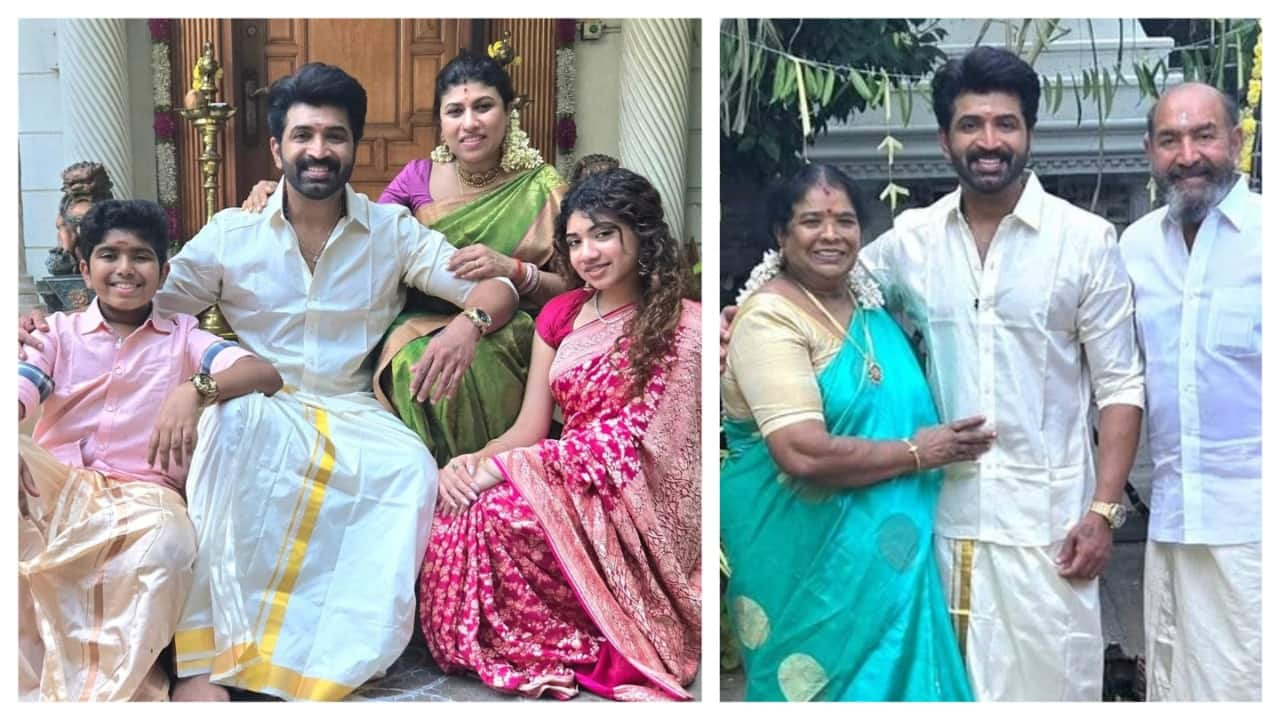 Arun Vijay Daughter Poorvi Look like heroine Pongal Celebration Photos mma