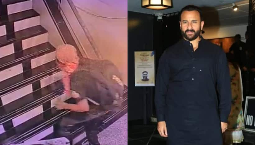 Saif Ali Khan stabbing case: New CCTV shows suspected attacker climbing stairs with face covered (WATCH)