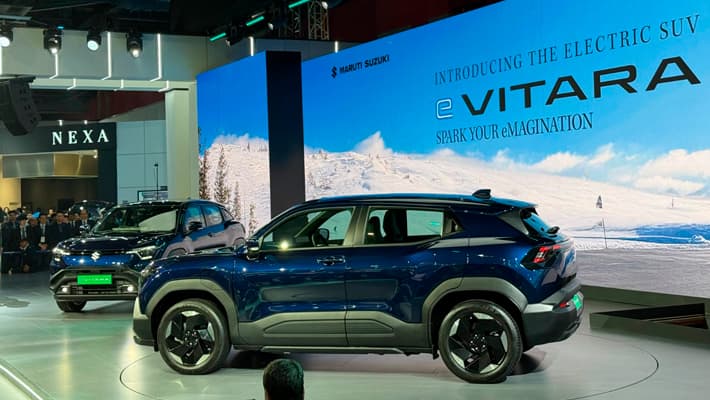 Maruti Suzuki first electric car e Vitara launched on Bharat Mobility Global Expo 2025 san