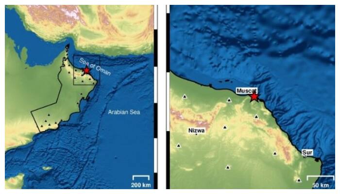 mild earthquake recorded in oman on sunday 