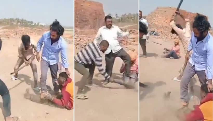 Karnataka: 3 workers beaten for returning late to work in Vijayapura, video posted on Instagram (WATCH)