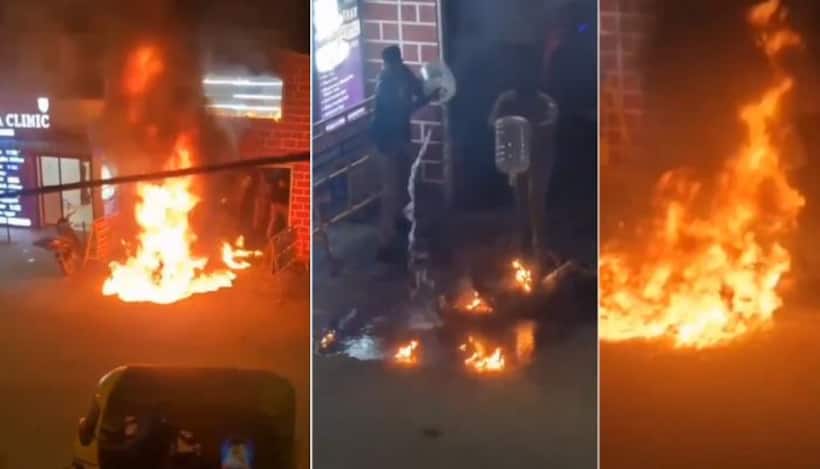 Chennai man sets himself on fire outside RK Nagar police station, suffers 90% burns (WATCH)