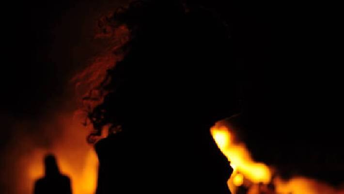 women burnt death