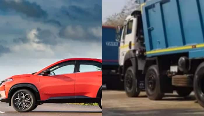 Viral video of Tata Curvv pulls 3 trucks weighing a combined 42,000 Kgs