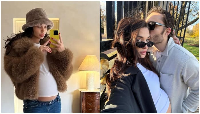 Amy Jackson flaunts HUGE baby-bump; goes 'Skinny Dipping' [PHOTOS] ATG