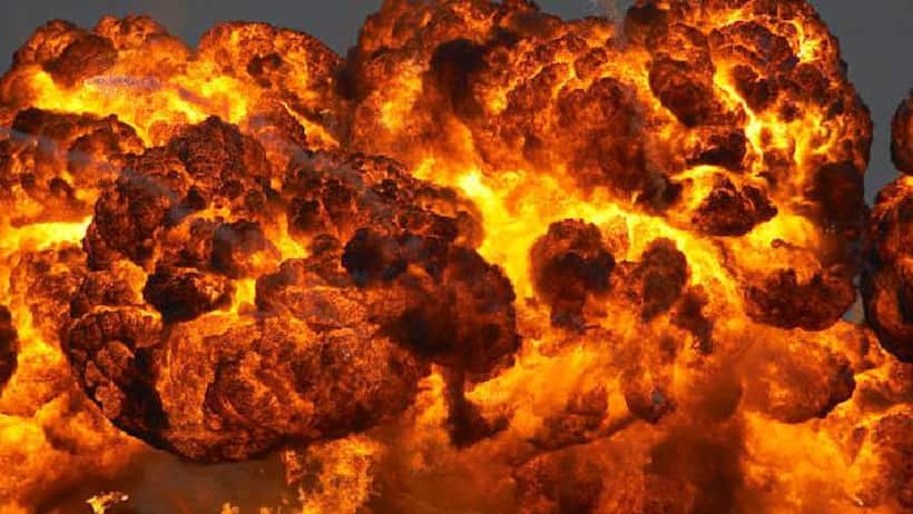 bomb blast concept image