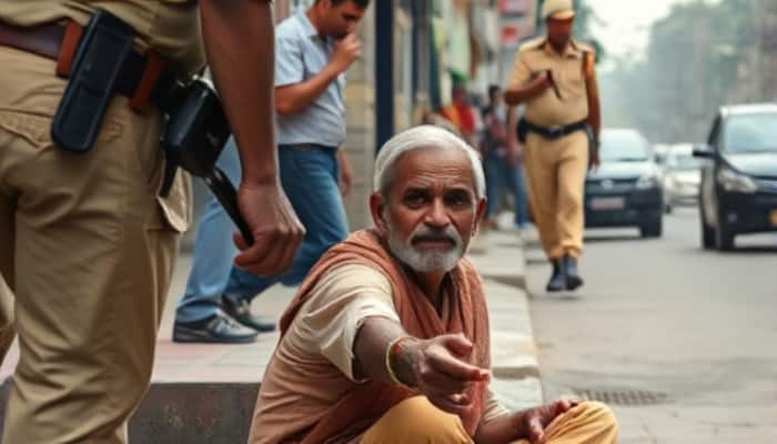 defying ban in Indore Motorist booked for giving Rs 10 to beggar san